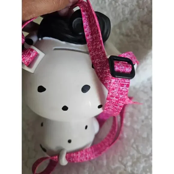 MGA LOL Surprise Biggie Pet Dog Piggie Bank Backpack White & Black 7" Dalmatian - Picture 8 of 16
